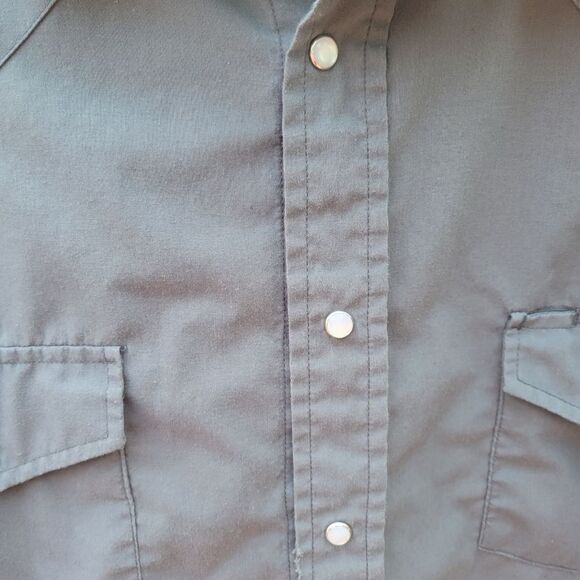 Roper Men’s Western Shirt | Snap Front | Size 2XL | Gray Plaid - Picture 6 of 11